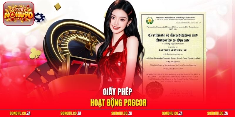 Giấy Phép Hoạt Động PAGCOR