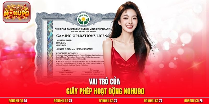 Vai Trò Của Giấy Phép Hoạt Động Nohu90